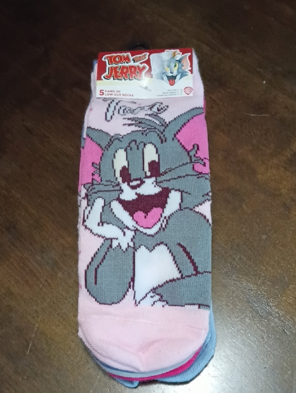 Tom And Jerry WB Pink Low-Cut Socks - 5 Pairs Nwt
